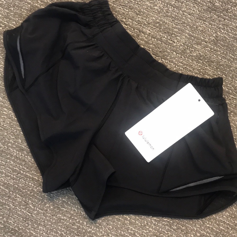 Brand new, with tags Lululemon “Hotty-Hot” shorts